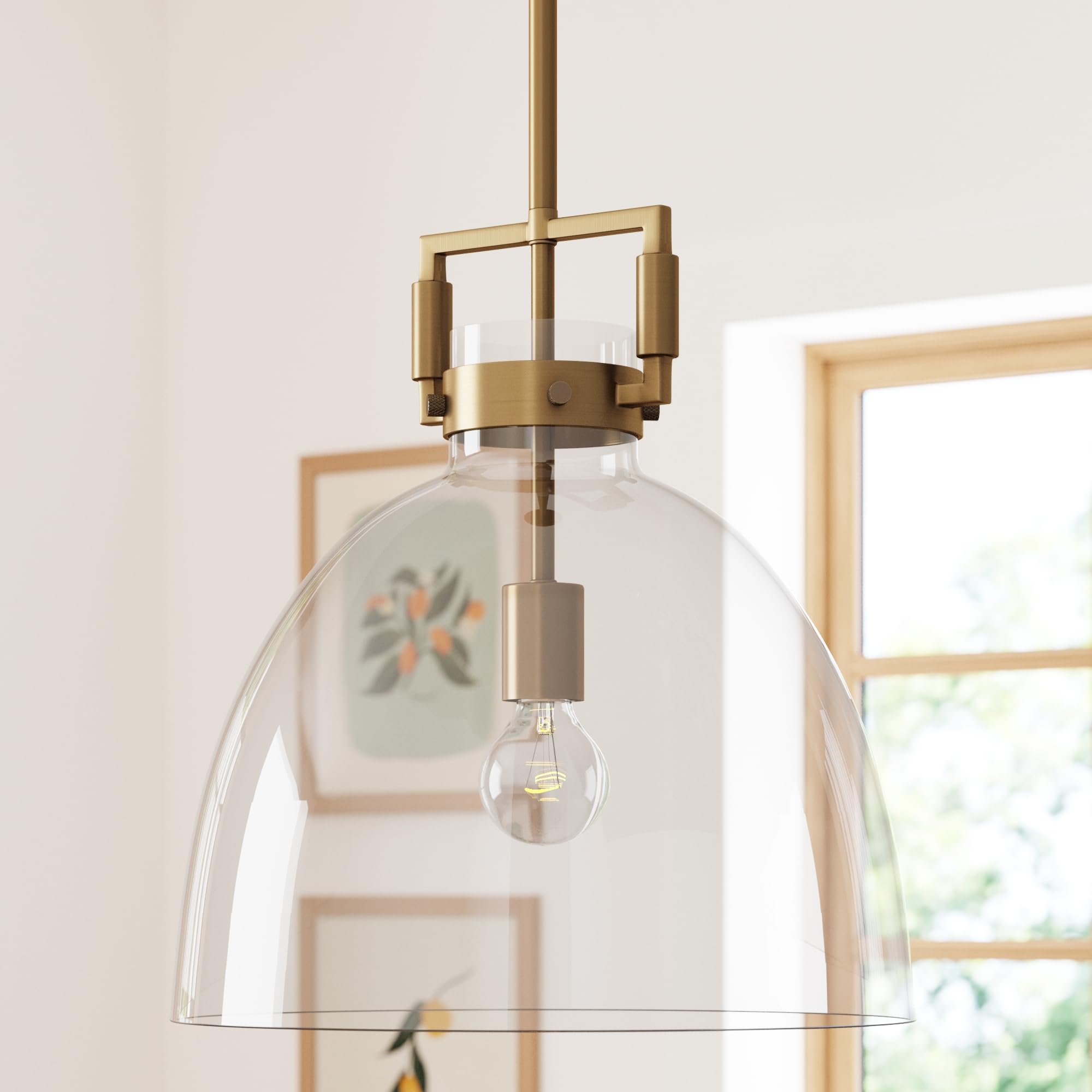 Nathan James Leigh Pendant Lighting, Hanging Ceiling Light with